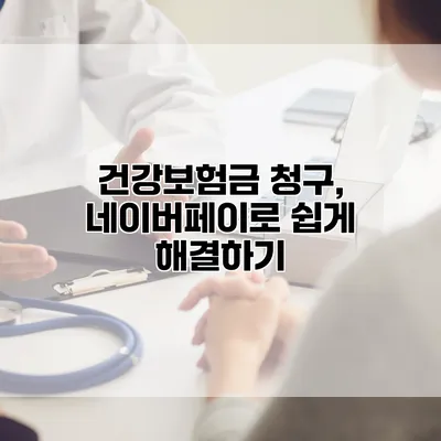 건강보험금 청구, 네이버페이로 쉽게 해결하기
