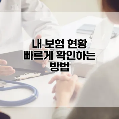 내 보험 현황 빠르게 확인하는 방법