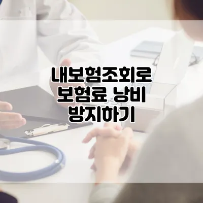 내보험조회로 보험료 낭비 방지하기