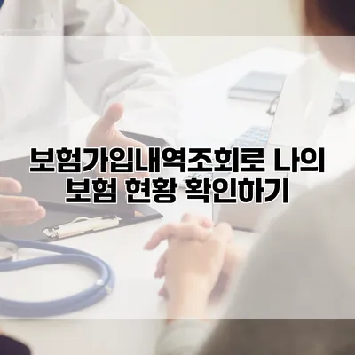보험가입내역조회로 나의 보험 현황 확인하기