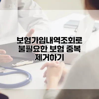보험가입내역조회로 불필요한 보험 중복 제거하기
