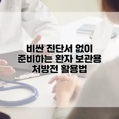 비싼 진단서 없이 준비하는 환자 보관용 처방전 활용법