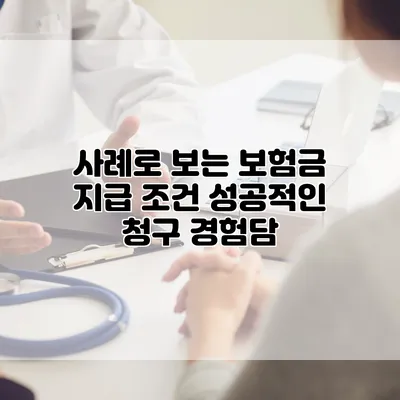 사례로 보는 보험금 지급 조건 성공적인 청구 경험담