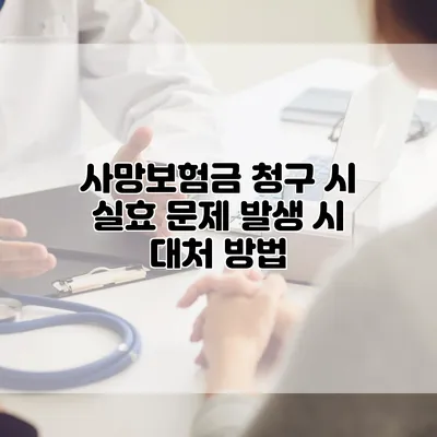 사망보험금 청구 시 실효 문제 발생 시 대처 방법