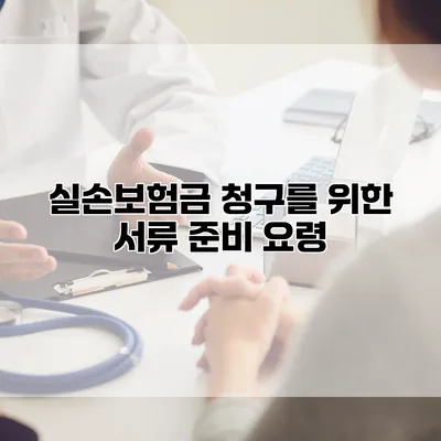 실손보험금 청구를 위한 서류 준비 요령