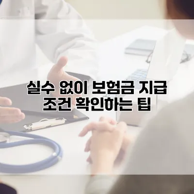 실수 없이 보험금 지급 조건 확인하는 팁