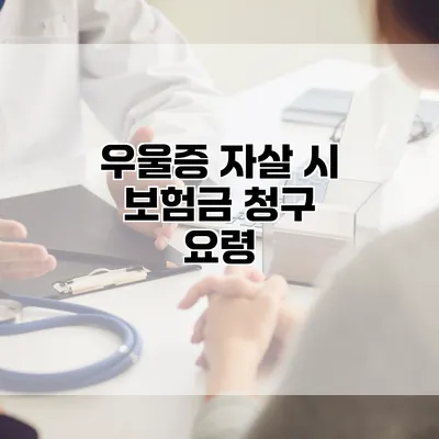 우울증 자살 시 보험금 청구 요령