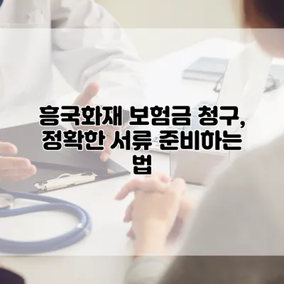 흥국화재 보험금 청구, 정확한 서류 준비하는 법